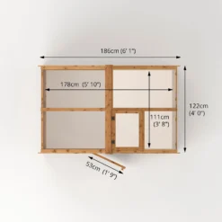 Mercia Wooden Greenhouse - 4x6ft -Lifetime Sales 13628419 1935028840053604