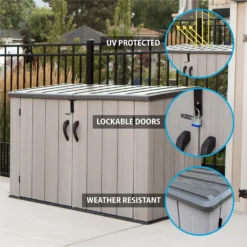 Lifetime Horizontal Plastic Outdoor Storage Shed -Lifetime Sales 13660824 5664949050849092