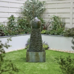 Stylish Fountain Obelisk Falls Water Feature With LEDs -Lifetime Sales 13846044 1594962027941964