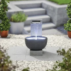 Stylish Fountain Solitary Pour Water Feature With LEDs -Lifetime Sales 13846046 4544962028419153