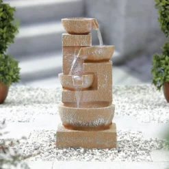 Stylish Fountain Sparkling Bowls Water Feature With LEDs -Lifetime Sales 13846048 1544971880382661