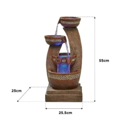 Stylish Fountain Azure Columns Water Feature With LEDs -Lifetime Sales 13846050 1534978881017244