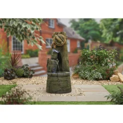 Stylish Fountain Enchanted Well Water Feature With LEDs -Lifetime Sales 13846056 8644962027612351