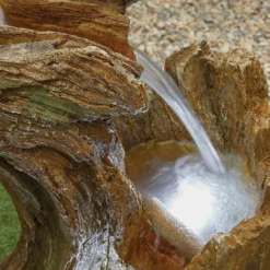 Stylish Fountain Knotted Willow Falls Water Feature With LEDs -Lifetime Sales 13846064 1674962028004922