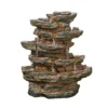 Stylish Fountain Red Rock Springs Water Feature With LEDs -Lifetime Sales 13846066 8464962027767583