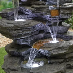 Stylish Fountain Hinoki Springs Water Feature With LEDs -Lifetime Sales 13846067 1164962027829983