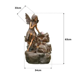 Stylish Fountain Pixie Spills Water Feature With LEDs -Lifetime Sales 13846073 1214962028270569
