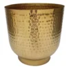 Hammered Brass Indoor Plant Pot - 20cm -Lifetime Sales 13887187 1584999809857202