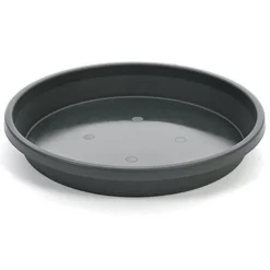 Black Plant Saucer - 24cm