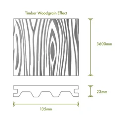 Victoria Composite Decking Woodgrain 20 Pack Ebony - 10.08 M2 -Lifetime Sales 13911269 1594980944453571