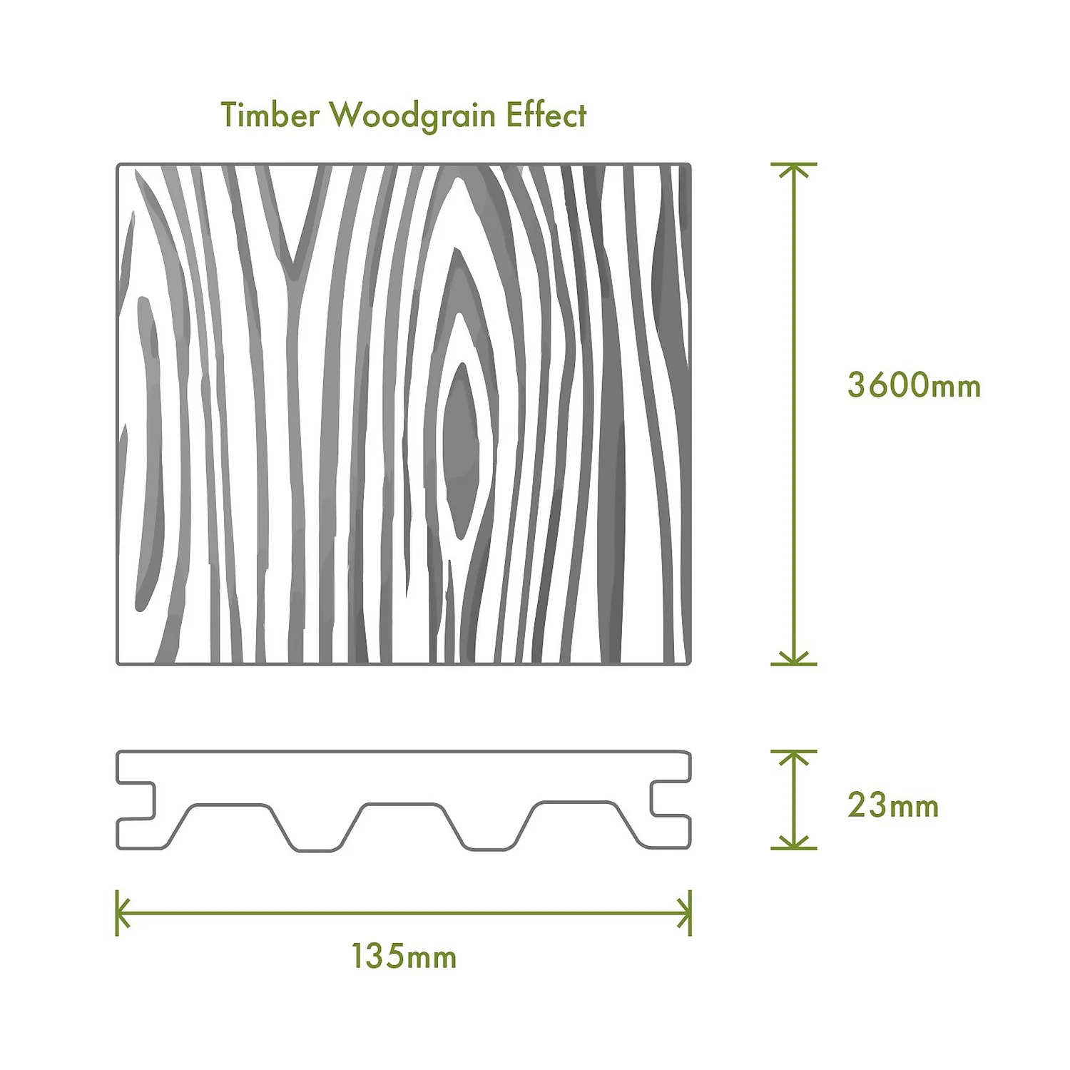 Victoria Composite Decking Woodgrain 20 Pack Teak - 10.08 M2 5 Victoria Composite Decking Woodgrain 20 Pack Teak - 10.08 M2 - Image 3