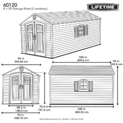 Lifetime 8 X 20ft Outdoor Storage Shed - Installation Included 15 Lifetime 8 X 20ft Outdoor Storage Shed - Installation Included -Lifetime Sales 13911318 1814978028282712