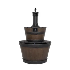 Stylish Fountain Whiskey Barrels Garden Water Feature 21 Stylish Fountain Whiskey Barrels Garden Water Feature -Lifetime Sales 13944159 1945005845191088