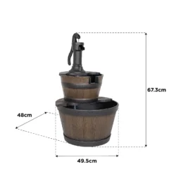 Stylish Fountain Whiskey Barrels Garden Water Feature 20 Stylish Fountain Whiskey Barrels Garden Water Feature -Lifetime Sales 13944159 4655005845151116