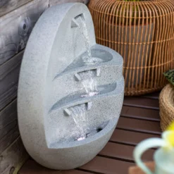 Stylish Fountain Kyoto Falls Garden Water Feature With LEDs -Lifetime Sales 13947170 1125005844954733