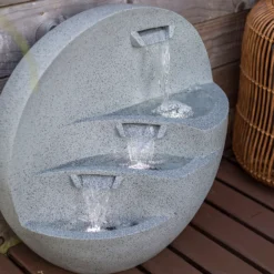 Stylish Fountain Kyoto Falls Garden Water Feature With LEDs -Lifetime Sales 13947170 1965005844804475