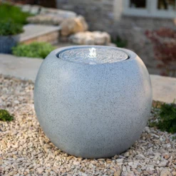 Stylish Fountain Nara Ripple Garden Water Feature With LEDs -Lifetime Sales 13947171 1485005844731932