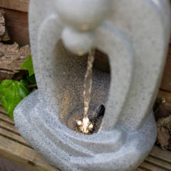 Stylish Fountain Zen Pour Garden Water Feature With LEDs -Lifetime Sales 13947173 3885005844790114