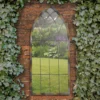 MirrorOutlet Rose Garden Rustic Arch Metal Garden Mirror- 115x50cm -Lifetime Sales 13950554 1074987138796724