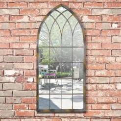 MirrorOutlet Rose Garden Rustic Arch Metal Garden Mirror- 115x50cm -Lifetime Sales 13950554 2994987139039328