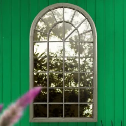MirrorOutlet Somerley Eden Country Arch Large Metal Garden Mirror - 129x76cm -Lifetime Sales 13950557 1934987139911914