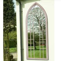 MirrorOutlet Somerley Sunflower Gothic Arch Large Garden Mirror - 150x61 Cm -Lifetime Sales 13950558 7214987173116409