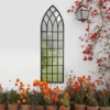 MirrorOutlet Somerley Secret Garden Rustic Arch Large Metal Garden Mirror - 140x40.5cm -Lifetime Sales 13950559 1314987139318250