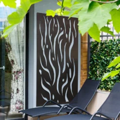 Amarelle Extra Large Metal Flame Design Decorative Garden Screen - 180 X 90cm