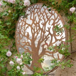 MirrorOutlet Bird Round Garden Mirror - 60cm -Lifetime Sales 13950588 9794987140016602