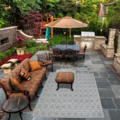 Homebase Outdoor Rug - Grey 120x180cm -Lifetime Sales 13953335 3724989199317315