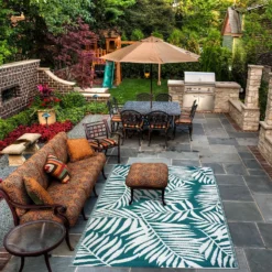 Homebase Outdoor Rug - Teal 160x230cm -Lifetime Sales 13953336 1054989199457241