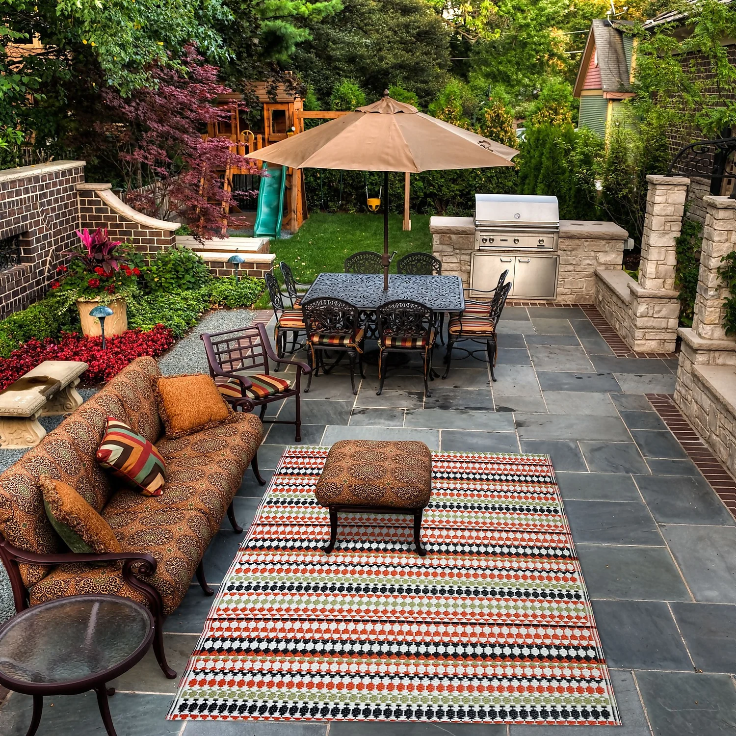 Homebase Outdoor Rug - Bohemian 240x300cm 5 Homebase Outdoor Rug - Bohemian 240x300cm - Image 3