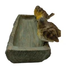 Homebase Wood Log Bird Bath With Birds -Lifetime Sales 13955522 2085014596851628