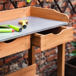 Garden Potting Bench With Two Drawers & Shelf -Lifetime Sales 13967031 4255014369303266