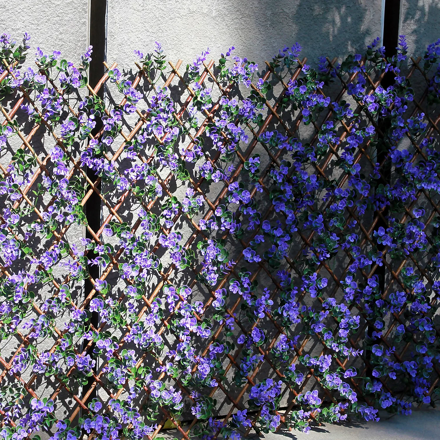 Faux Leaf Trellis 90x180cm - Lilac 4 Faux Leaf Trellis 90x180cm - Lilac - Image 2