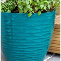 Wave Pot Teal - 33cm -Lifetime Sales 13973618 7925011239947874