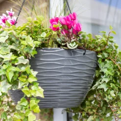 Wave Hanging Basket Charcoal - 35cm -Lifetime Sales 13973619 9675011239688038