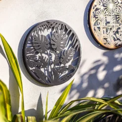 Jungle Leaf Garden Wall Art 35cm - Black -Lifetime Sales 13981006 8385005835492067