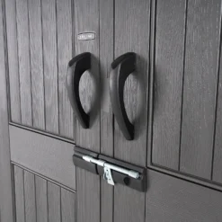 Lifetime 7x7ft Outdoor Storage Shed - Rough-Cut Grey -Lifetime Sales 13997403 1835000055142995