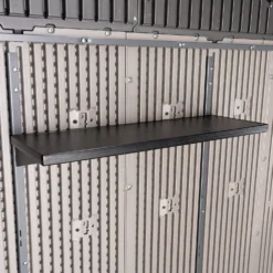 Lifetime 7x7ft Outdoor Storage Shed - Rough-Cut Grey -Lifetime Sales 13997403 5775000055102387