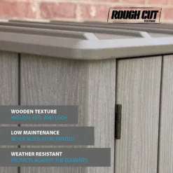 LIFETIME 1500L Vertical Storage Shed - Rough-Cut Brown -Lifetime Sales 13997404 4544999835315715