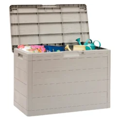Toomax Garden Storage Box 160L - Warm Grey -Lifetime Sales 13997480 1115004537171423