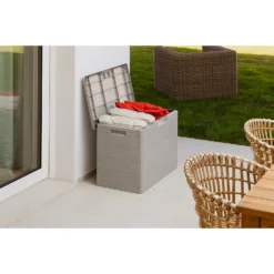 Toomax Garden Storage Box 160L - Warm Grey -Lifetime Sales 13997480 1485004537275055