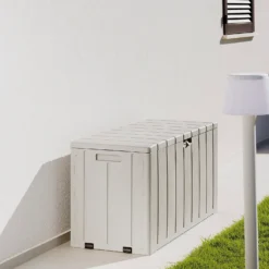 Toomax Bravo Garden Storage Box 270L - Warm Grey -Lifetime Sales 13997481 1325004537305337