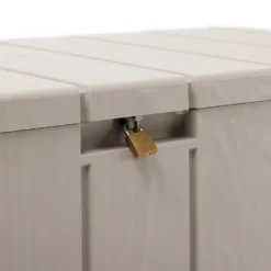 Toomax Bravo Garden Storage Box 270L - Warm Grey -Lifetime Sales 13997481 1505004537275931