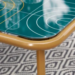 Omari Metal Garden Corner Sofa Set - Teal & Gold 14 Omari Metal Garden Corner Sofa Set - Teal & Gold -Lifetime Sales 14005699 2305022704523750