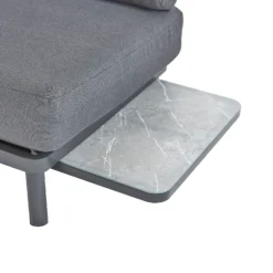 Heba Grey Metal Garden Corner Sofa Set -Lifetime Sales 14005702 2075022704696343