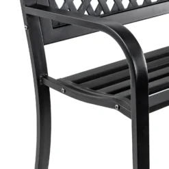 Black Steel Garden Bench 11 Black Steel Garden Bench -Lifetime Sales 14005779 5405018249740746