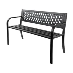 Black Steel Garden Bench 9 Black Steel Garden Bench -Lifetime Sales 14005779 7435018249610474