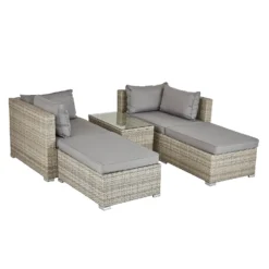 Cairo Grey Rattan Effect Garden Sofa Set -Lifetime Sales 14005786 1105022103051854